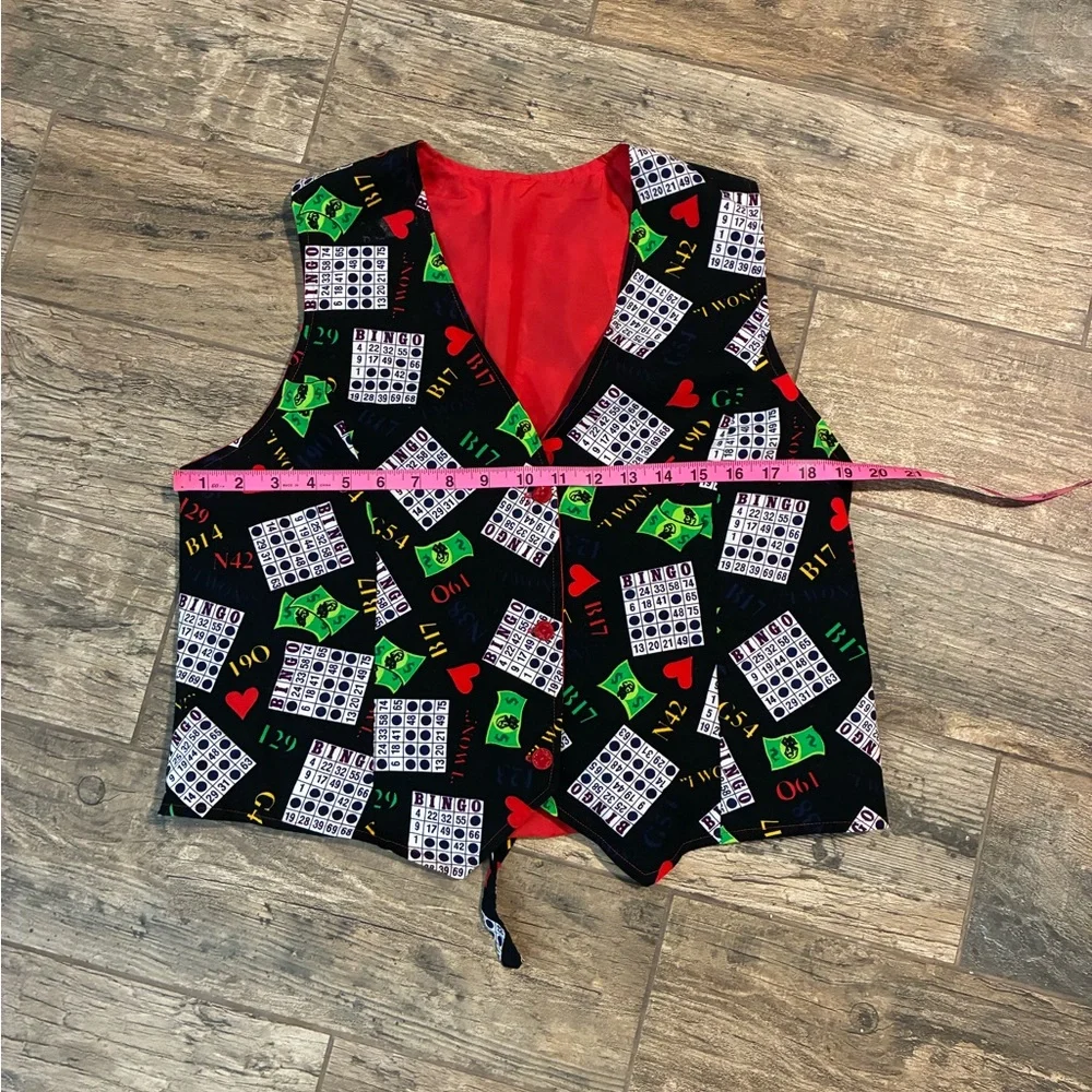 Colorful Bingo Pattern Vest - Picture 3 of 4